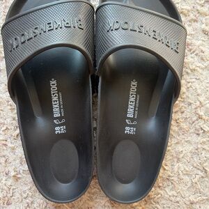 Rubber Birkenstock Men's Gray Slide Sandals